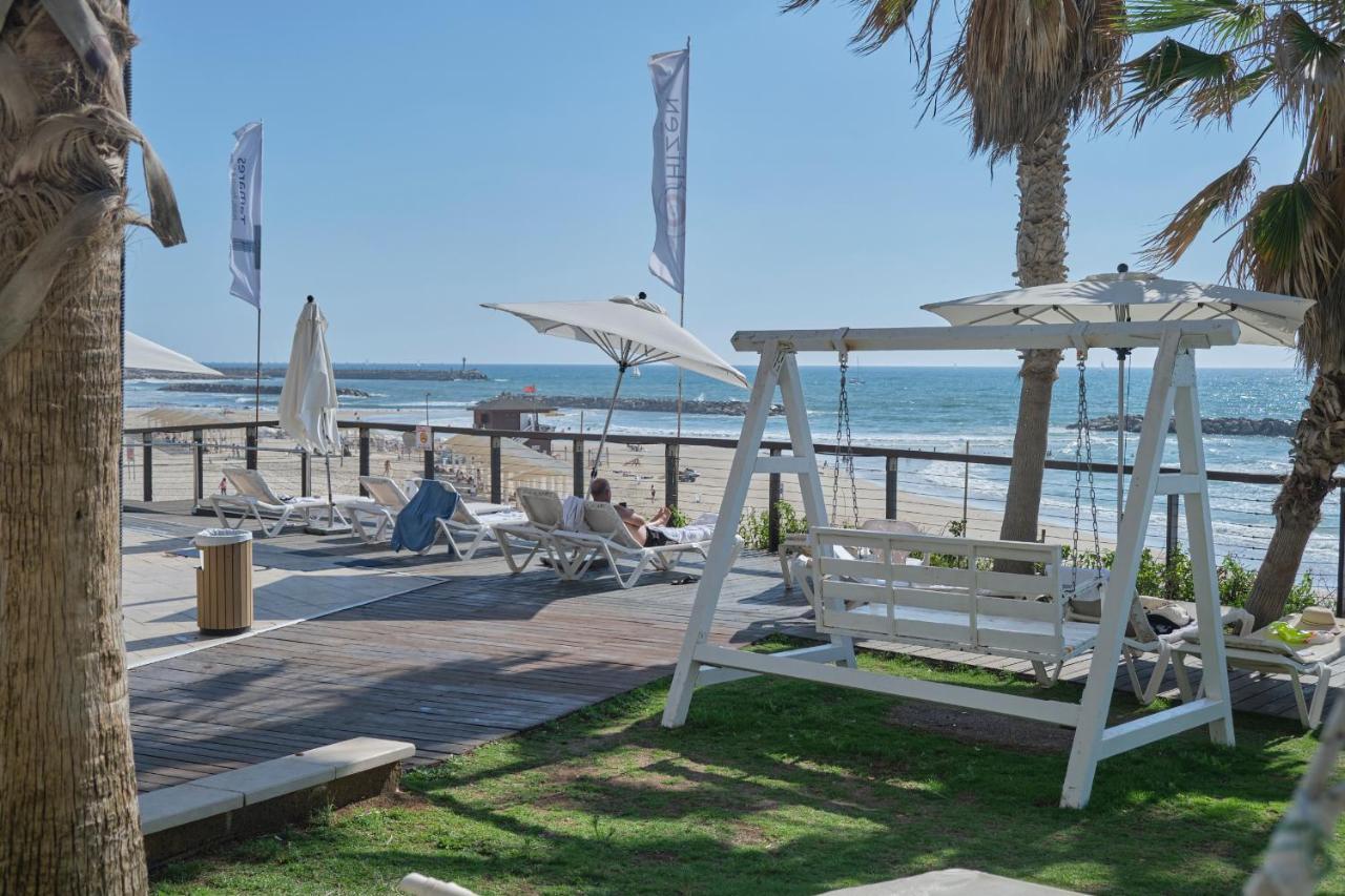 Sunny Sea View Studio Apartment Herzliya Luaran gambar